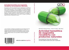 Actividad hemolítica de magnetita recubierta con productos naturales