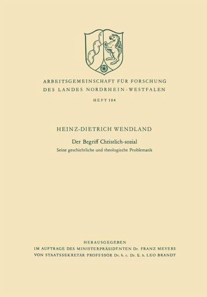 Der Begriff Christlich-sozial (eBook, PDF)