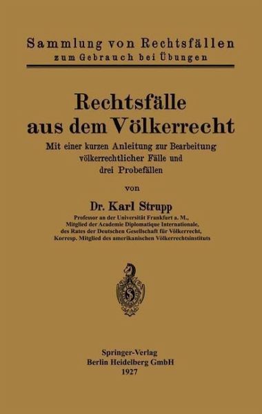 Rechtsfälle aus dem Völkerrecht (eBook, PDF)