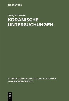 Cover Koranische Untersuchungen (eBook, PDF)