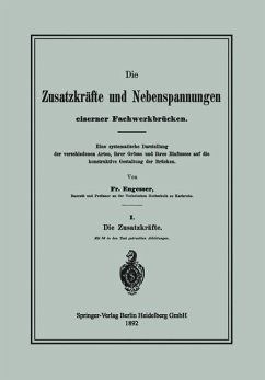 Cover Die Zusatzkräfte und Nebenspannungen eiserner Fachwerkbrücken (eBook, PDF)