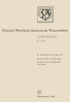 Probleme einer europäischen Geschichte (eBook, PDF) - Schieder, Theodor