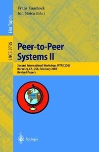 Peer-to-Peer Systems II (eBook, PDF)