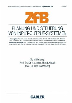 Planung und Steuerung von Input-Output-Systemen (eBook, PDF)