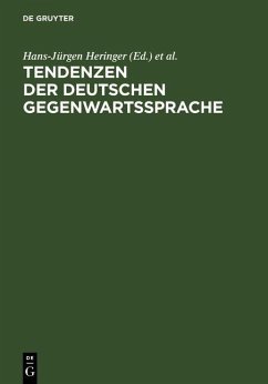 Cover Tendenzen der deutschen Gegenwartssprache (eBook, PDF)