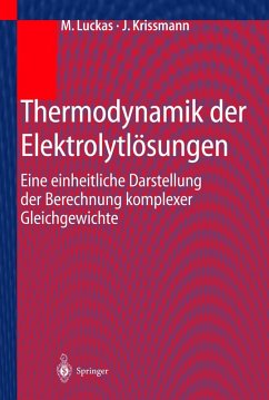 Thermodynamik der Elektrolytlösungen (eBook, PDF) - Luckas, M.; Krissmann, J.