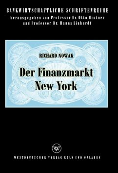 Der Finanzmarkt New York (eBook, PDF) - Nowak, Richard