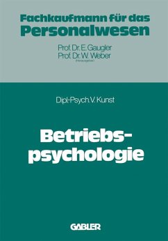 Betriebspsychologie (eBook, PDF) - Kunst, Volker