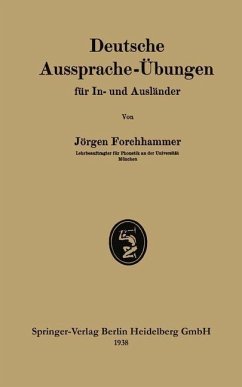 Deutsche Aussprache-Übungen für In- und Ausländer (eBook, PDF) - Forchhammer, Jørgen