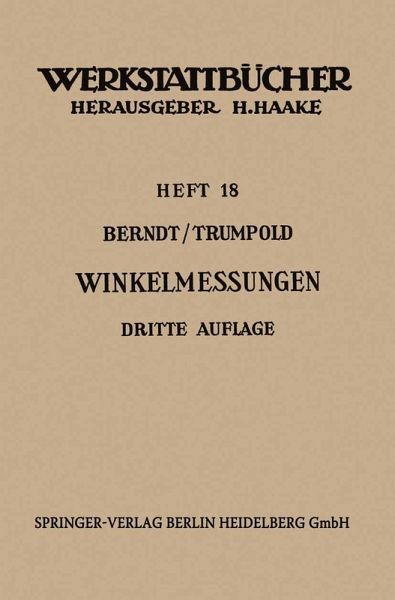 Technische Winkelmessungen (eBook, PDF) Technische Winkelmessungen (eBook, PDF)
