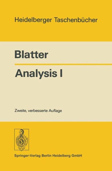 Analysis I (eBook, PDF) Analysis I (eBook, PDF)