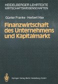 Finanzwirtschaft des Unternehmens und Kapitalmarkt (eBook, PDF)