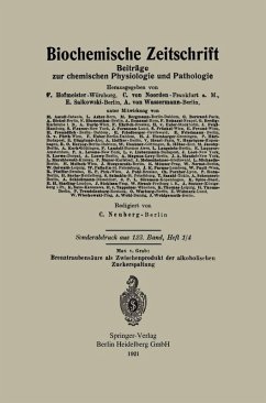 Cover Brenztraubensäure als Zwischenprodukt der alkoholischen Zuckerspaltung (eBook, PDF)