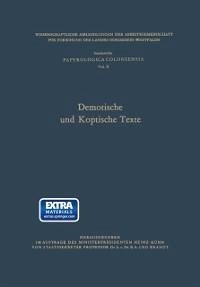 Demotische und Koptische Texte (eBook, PDF) - Brandt, Leo (Hrsg.