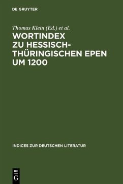 Wortindex zu hessisch-thüringischen Epen um 1200 (eBook, PDF)