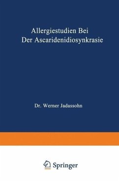 Cover Allergiestudien bei der Ascaridenidiosynkrasie (eBook, PDF)