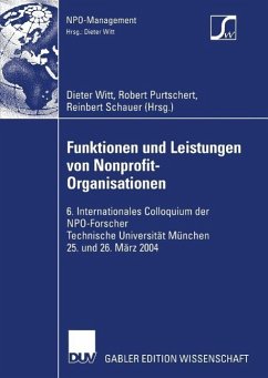 Funktionen und Leistungen von Nonprofit-Organisationen (eBook, PDF)