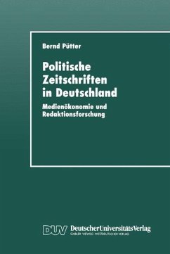 Cover Politische Zeitschriften in Deutschland (eBook, PDF)