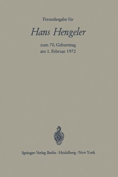 Cover Freundesgabe für Hans Hengeler zum 70. Geburtstag am 1. Februar 1972 (eBook, PDF)