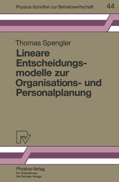 Cover Lineare Entscheidungsmodelle zur Organisations- und Personalplanung (eBook, PDF)