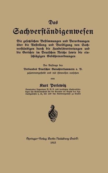 Das Sachverständigenwesen (eBook, PDF)