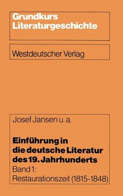 Einführung in die deutsche Literatur des 19. Jahrhunderts (eBook, PDF) - Jansen, Josef