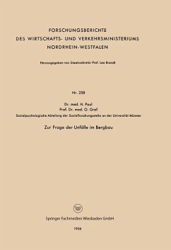 Zur Frage der Unfälle im Bergbau (eBook, PDF) - Paul, Helmut
