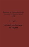 Unternehmensforschung im Bergbau (eBook, PDF)