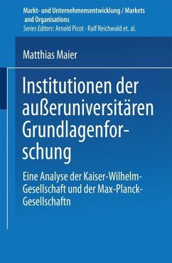 Institutionen der außeruniversitären Grundlagenforschung (eBook, PDF)