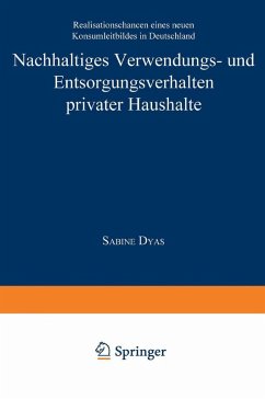 Cover Nachhaltiges Verwendungs- und Entsorgungsverhalten privater Haushalte (eBook, PDF)