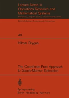 The Coordinate-Free Approach to Gauss-Markov Estimation (eBook, PDF) - Drygas, H.