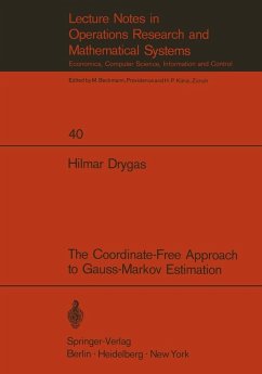Cover The Coordinate-Free Approach to Gauss-Markov Estimation (eBook, PDF)