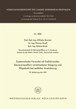 Cover Systematische Versuche mit freifahrenden Steuerpropellern verschiedener Steigung und Flügelzahl bei seitlicher Strömung (eBook, PDF)