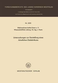 Untersuchungen zur Darstellung eines künstlichen Dielektrikums (eBook, PDF) - Pautz, J.