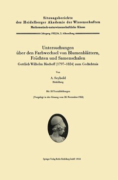 Cover Untersuchungen über den Farbwechsel von Blumenblättern, Früchten und Samenschalen (eBook, PDF)