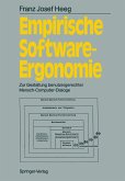 Empirische Software-Ergonomie (eBook, PDF)