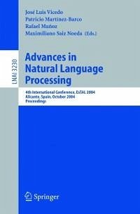 Advances in Natural Language Processing (eBook, PDF)