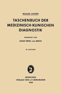 Taschenbuch der Medizinisch-Klinischen Diagnostik (eBook, PDF) - Müller, Friedrich; Seifert, Otto
