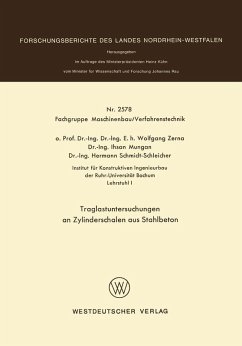 Cover Traglastuntersuchungen an Zylinderschalen aus Stahlbeton (eBook, PDF)