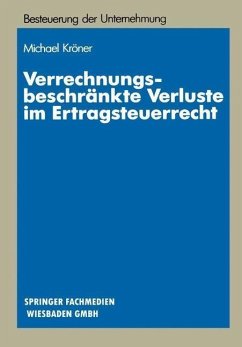 Cover Verrechnungsbeschränkte Verluste im Ertragsteuerrecht (eBook, PDF)