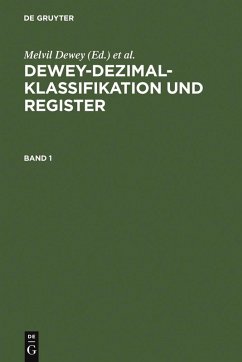 Cover Dewey-Dezimalklassifikation und Register (eBook, PDF)