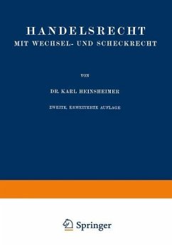 Handelsrecht mit Wechsel- und Scheckrecht (eBook, PDF) - Heinsheimer, Karl