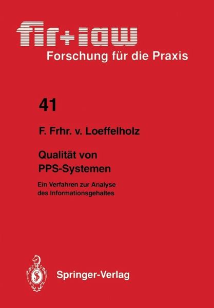 Qualität von PPS-Systemen (eBook, PDF) Qualität von PPS-Systemen (eBook, PDF)