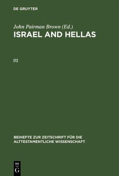 John Pairman Brown: Israel and Hellas. [I] (eBook, PDF) - Brown, John Pairman