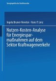 Nutzen-Kosten-Analyse für Energiesparmaßnahmen auf dem Sektor Kraftwagenverkehr (eBook, PDF)