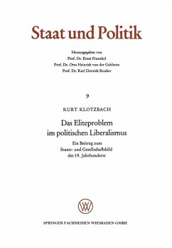 Das Eliteproblem im politischen Liberalismus (eBook, PDF) - Klotzbach, Kurt