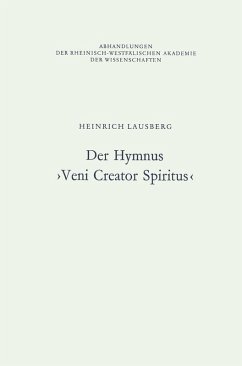 Cover Der Hymnus >Veni Creator Spiritus< (eBook, PDF)