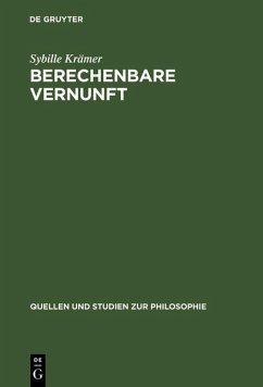 Berechenbare Vernunft (eBook, PDF) - Krämer, Sybille