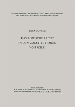 Das römische Recht in den Constitutionen von Melfi (eBook, PDF) - Lieck-Buyken, Thea ~von der&xc