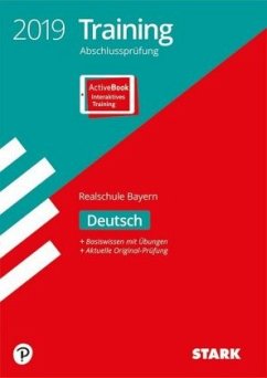 Cover Training Abschlussprüfung 2019 - Realschule Bayern - Deutsch, m. ActiveBook